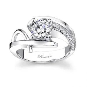 White Gold Engagement Ring - 7619LW