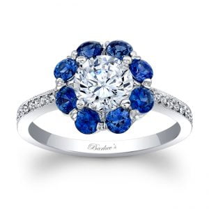 Blue Sapphire Engagement Ring
