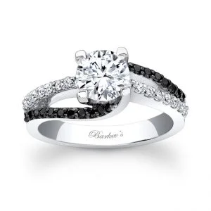 Black Diamond Engagement Ring