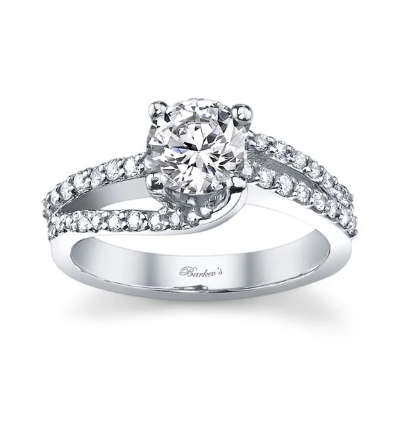 White Gold Engagement Ring - 7677LW