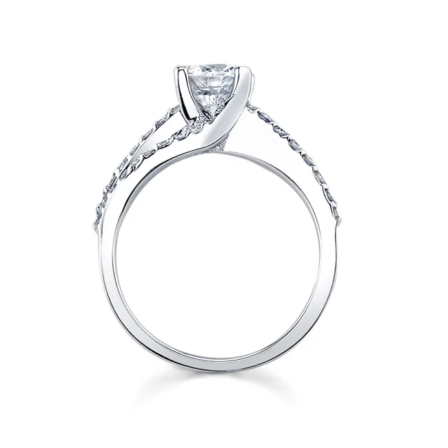 White Gold Engagement Ring - 7677LW