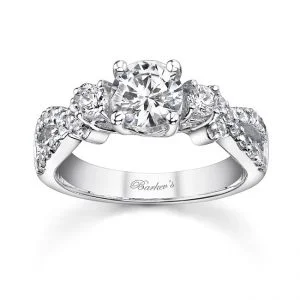 White Gold Engagement Ring - 7682LW
