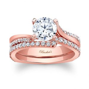 Rose Gold Bridal Set
