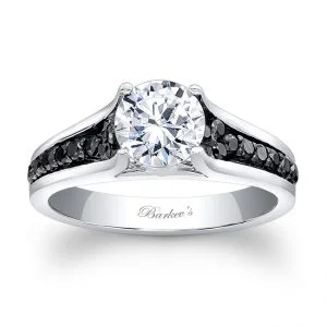 Black Diamond Engagement Ring