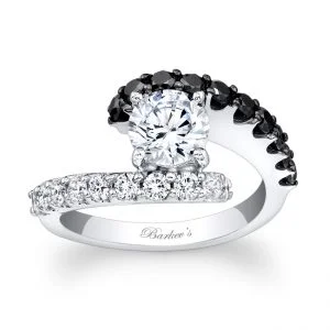 Black Diamond Engagement Ring