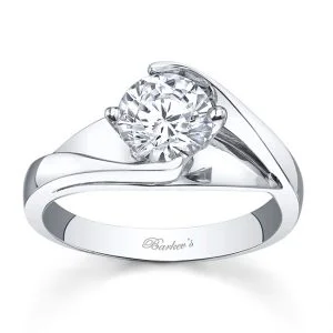 White Gold Diamond Engagement Ring