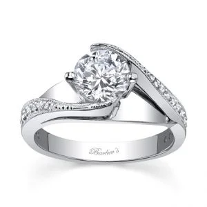 White Gold Engagement Ring - 7807LW