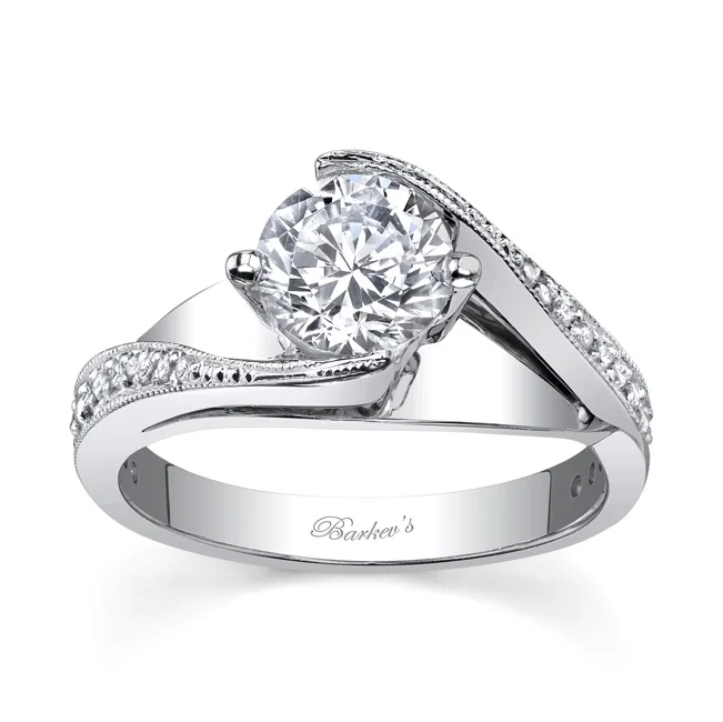 White Gold Engagement Ring - 7807LW