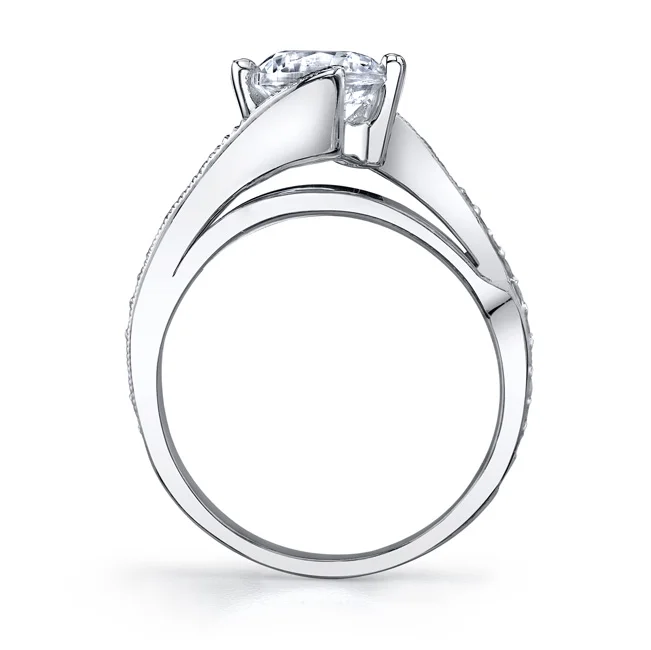 White Gold Engagement Ring - 7807LW