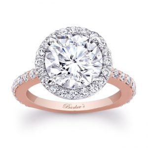 Rose & White Gold Engagement Ring
