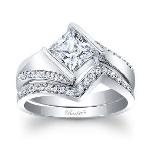 Princess Cut Bridal Set