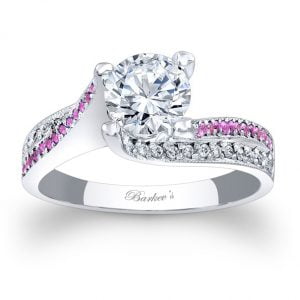 Pink Sapphire Engagement Ring