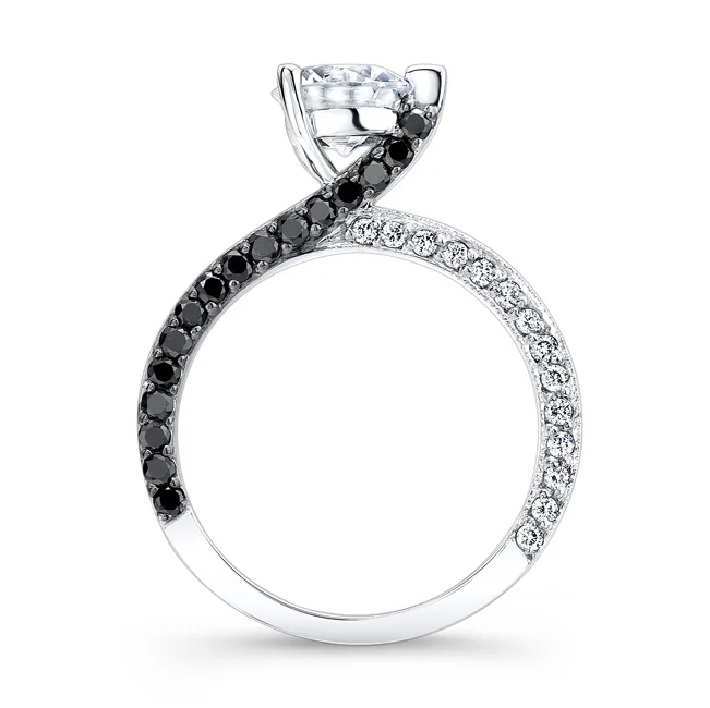 Black Diamond Engagement Ring