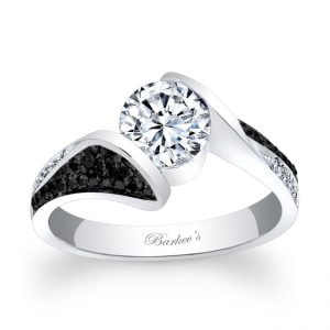 Black Diamond Engagement Ring