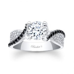 Black Diamond Engagement Ring