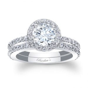 Halo Bridal Set