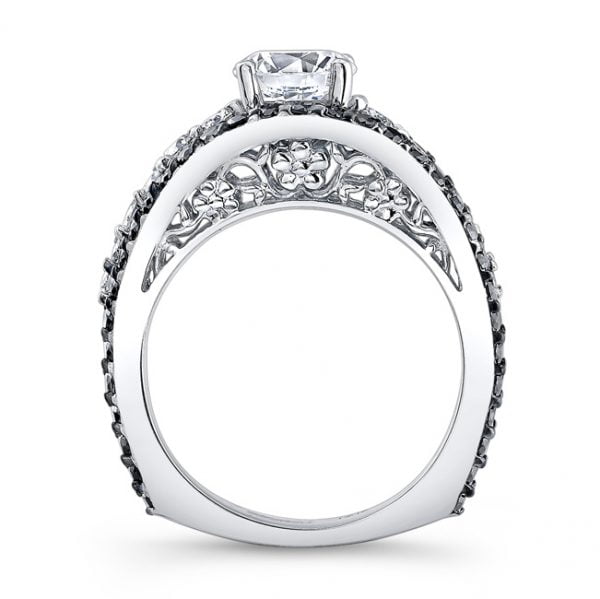 Black Diamond Engagement Ring