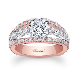 Rose & White Gold Engagement Ring