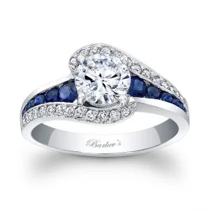 Blue Sapphire Engagement Ring