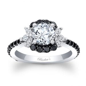 Black Diamond Engagement Ring