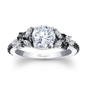 Black Diamond Engagement Ring