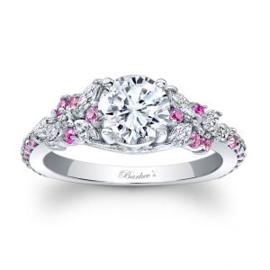 Pink Sapphire Engagement Ring