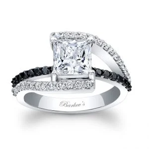 Black Diamond Engagement Ring