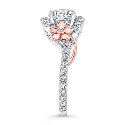Floral Engagement Ring Bridal Rings