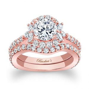 Rose Gold Bridal Set