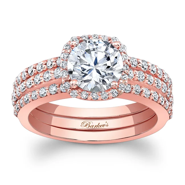 Rose Gold Bridal Set