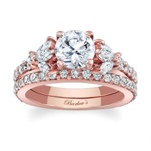 Rose Gold Bridal Set