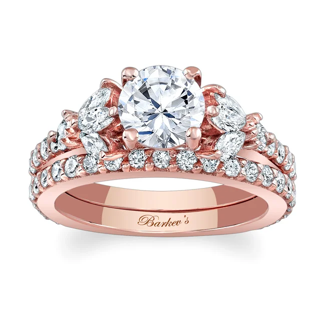 Rose Gold Bridal Set