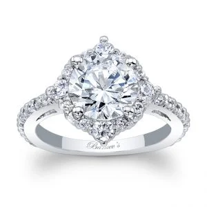 Unique Halo Engagement Ring