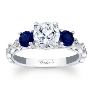 Blue Sapphire Engagement Ring