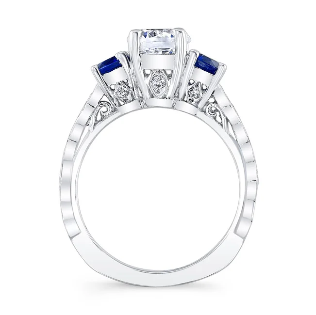 Blue Sapphire Bridal Set