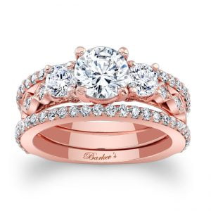 Rose Gold Bridal Set