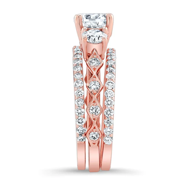 Rose Gold Bridal Set