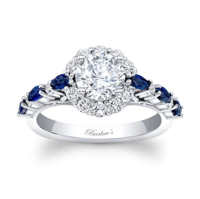 Blue Sapphire Engagement Ring