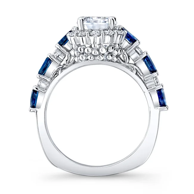 Blue Sapphire Engagement Ring