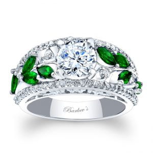 Tsavorite Engagement Ring