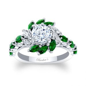 Tsavorite Engagement Ring
