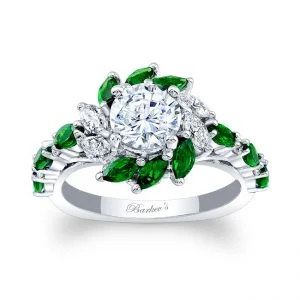 Tsavorite Engagement Ring