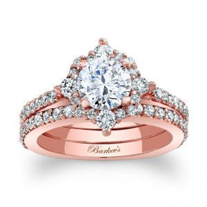 Rose Gold Bridal Set