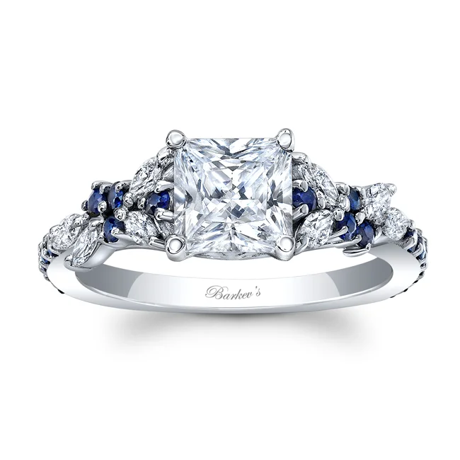 Blue Sapphire Engagement Ring