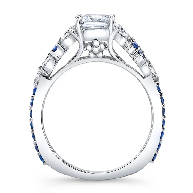 Blue Sapphire Engagement Ring
