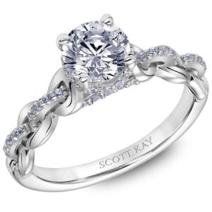White Gold Scott Kay Diamond Engagement Ring