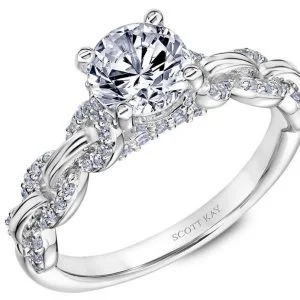 White Gold Scott Kay Diamond Engagement Ring
