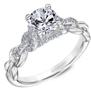White Gold Scott Kay Diamond Engagement Ring