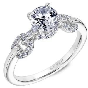 White Gold Scott Kay Diamond Engagement Ring
