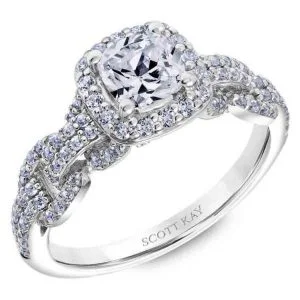 White Gold Scott Kay Diamond Engagement Ring
